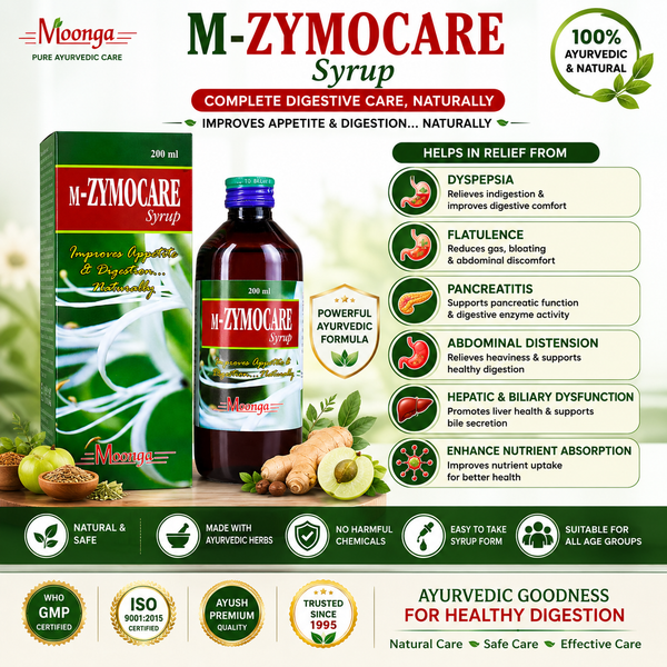 M-ZYMOCARE Syrup – Ayurvedic Digestive Tonic for Appetite & Digestion(200ml)