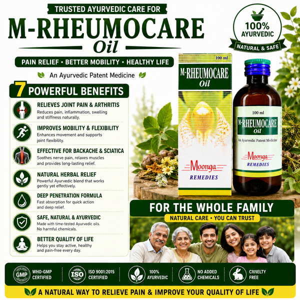 M-RHEUMOCARE Oil – Ayurvedic Joint & Muscle Pain Relief Oil
