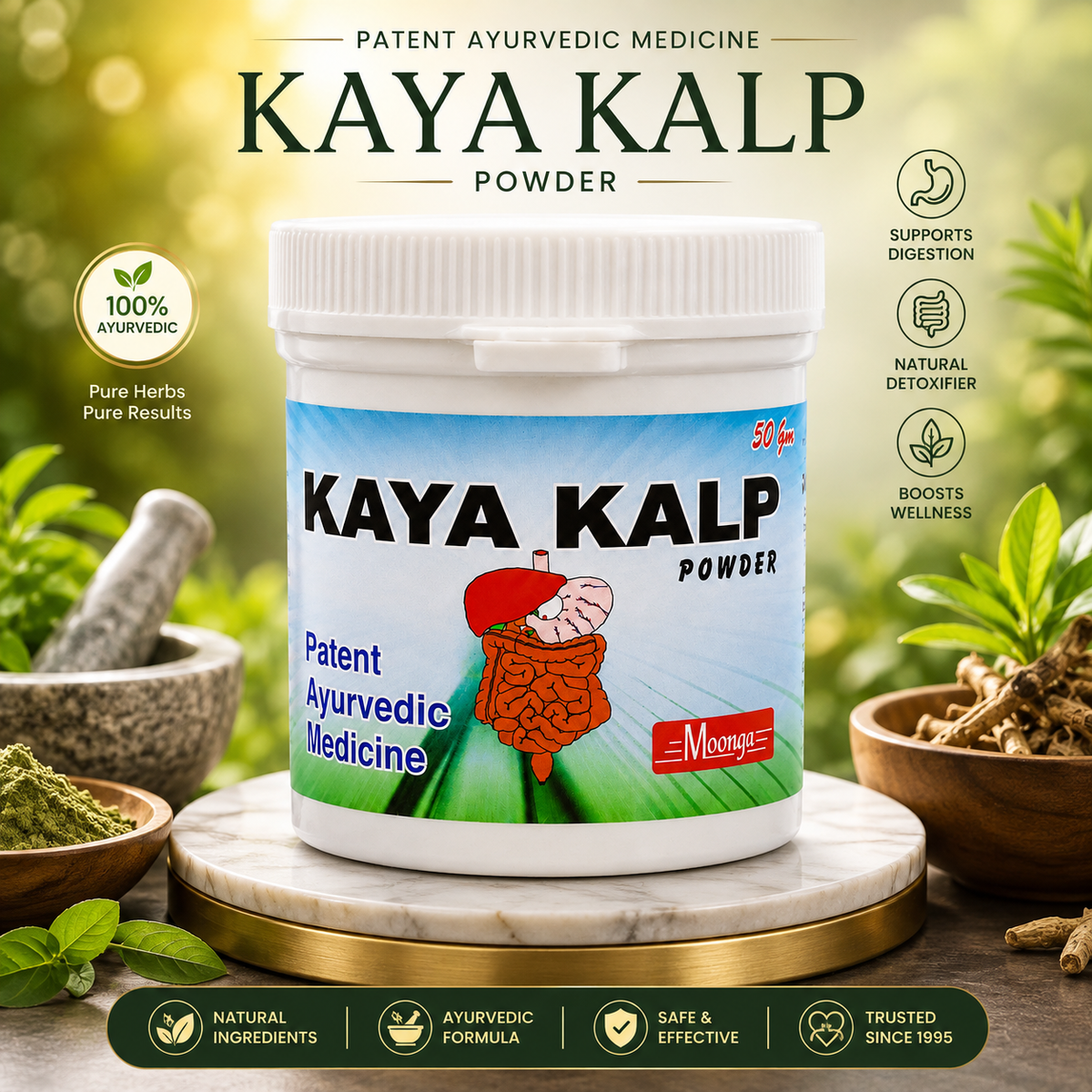 KAYA KALP Powder – Ayurvedic Skin Detox & Radiance Formula (50gm)