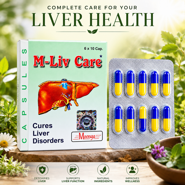 M-Liv Care Capsules – Ayurvedic Liver Support & Detox (60 Capsules)